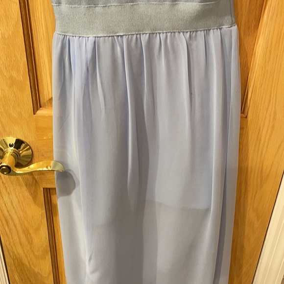 Streta Sky Blue One Shoulder Gown - Picture 3 of 5